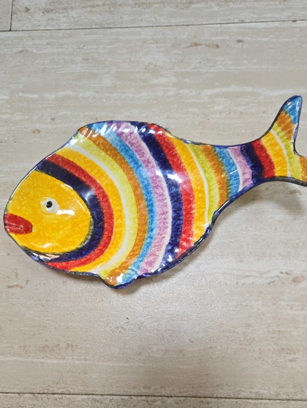 Modigliani Authentic Hand Made Fish Trinket Dish/Plate